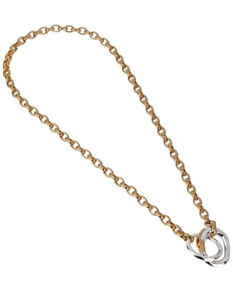Pomellato 18K Two-Tone Chain Link Necklace (Authentic Pre-Loved Nocolor