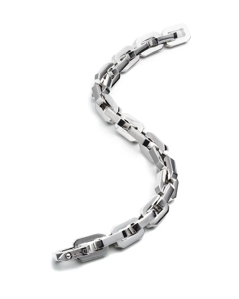 Eddie Borgo Rhodium Plated Supra Link Bracelet Nocolor