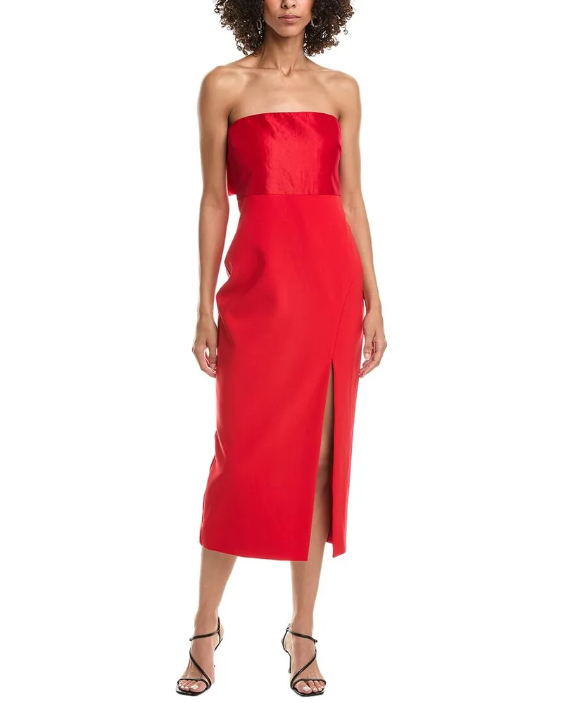 LIKELY Valerie Midi Dress Red