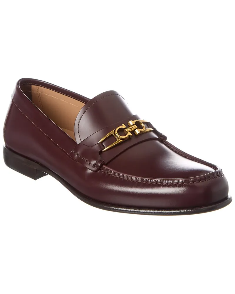 Ferragamo Mathias Leather Loafer Purple