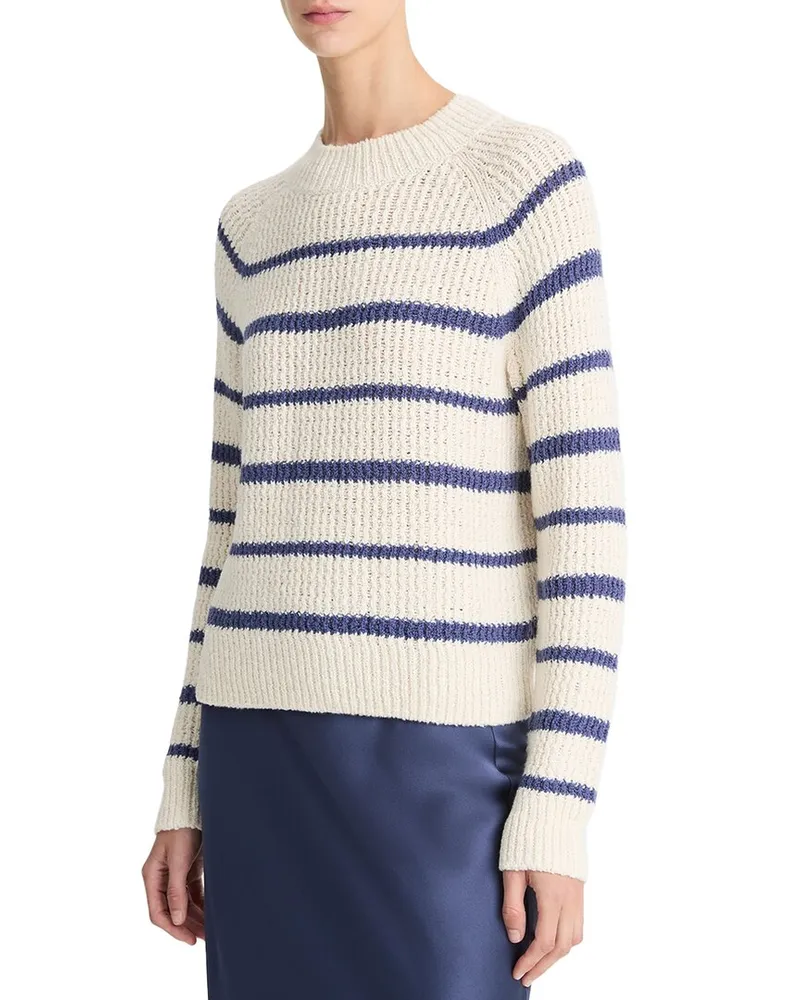Vince Ribbed Stripe Pullover Nocolor