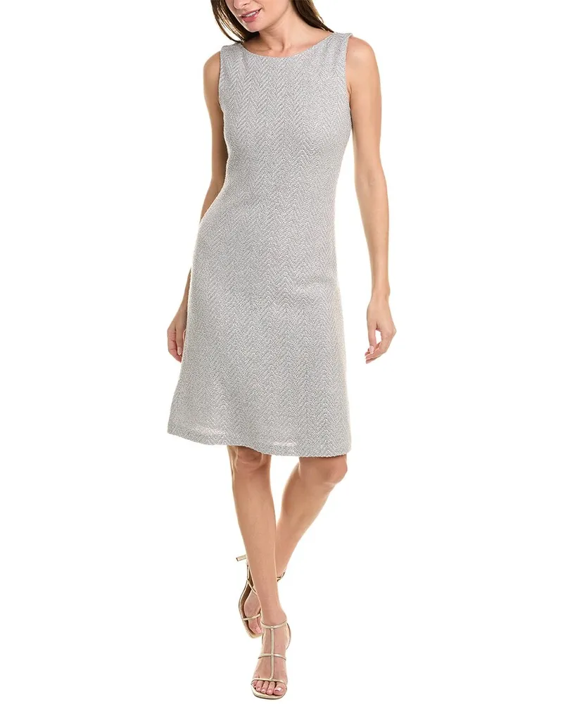 ST. JOHN Shift Dress Silver
