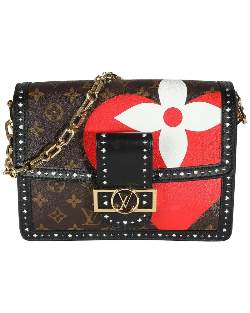 Louis Vuitton Black, Brown, Red, White Canvas Game On Dauphine MM (Authentic  Pre-Loved Nocolor