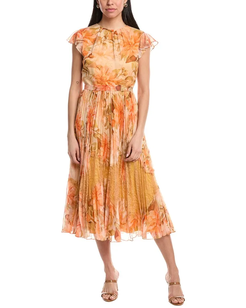 Mikael Aghal Midi Dress Orange