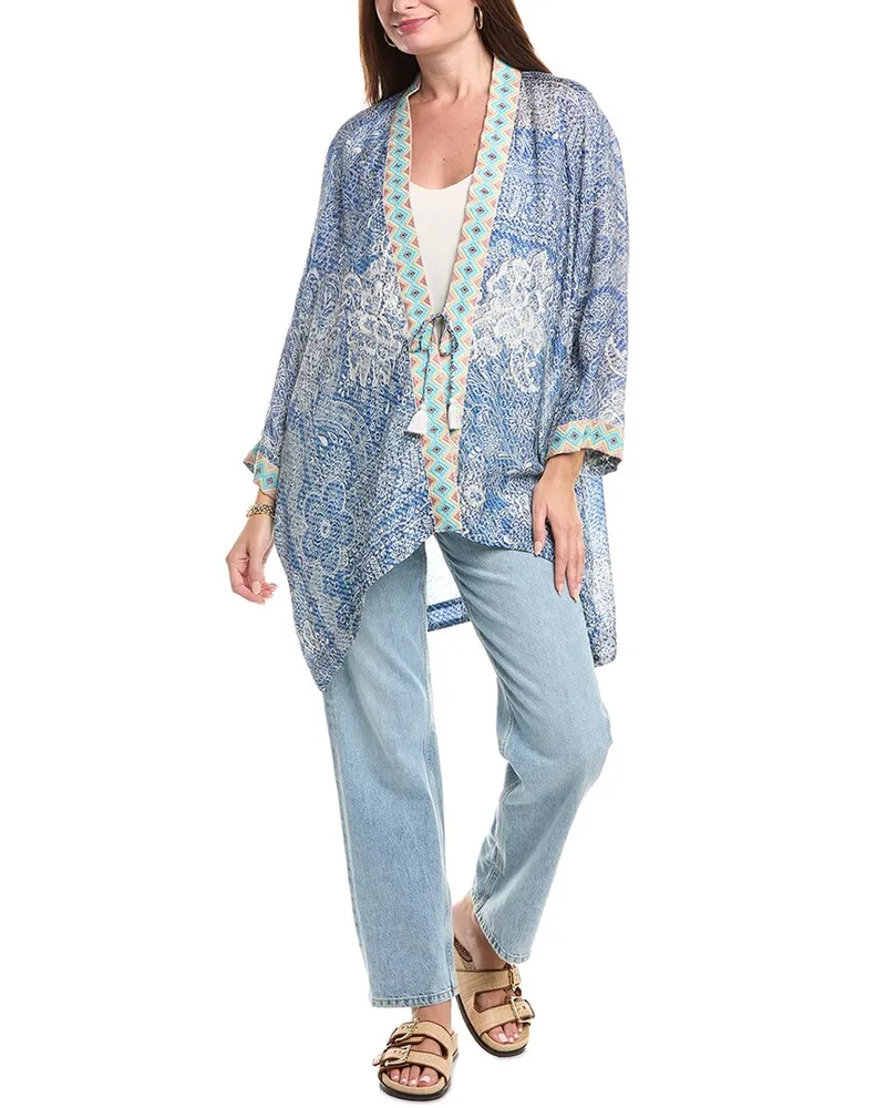 Johnny Was Dolce Kimono Blue