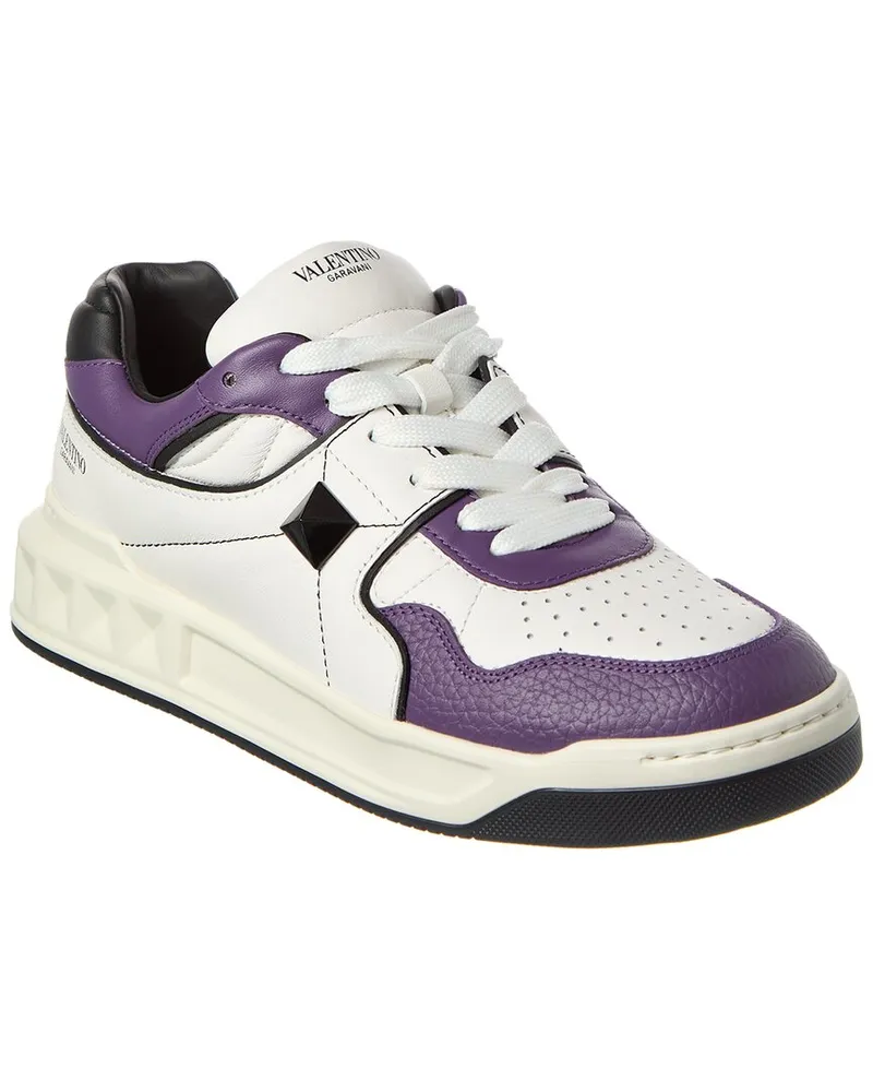 Valentino Garavani Roman Stud Leather Sneaker White