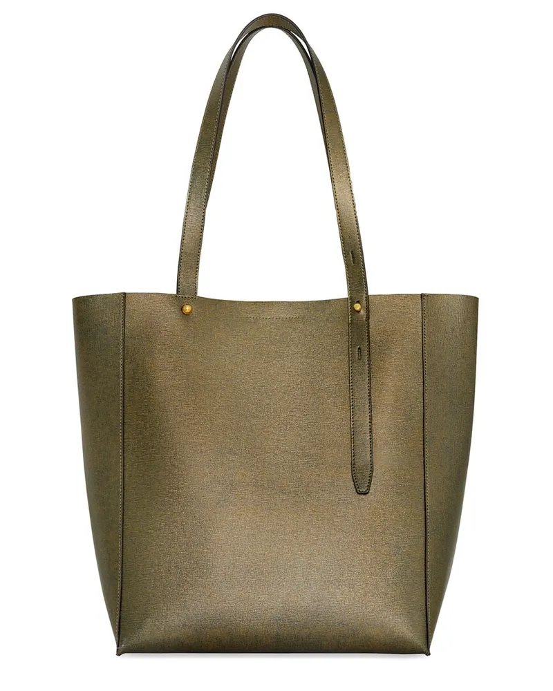 Rebecca Minkoff Stevie North South Leather Tote Gold
