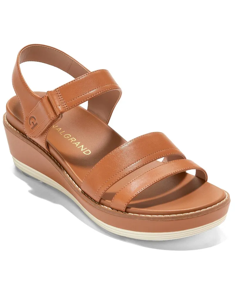 COLE HAAN OG Peyton Flatform Leather Wedge Sandal Nocolor