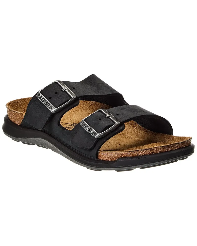 Birkenstock Arizona Crosstown Oiled Leather Sandal Black