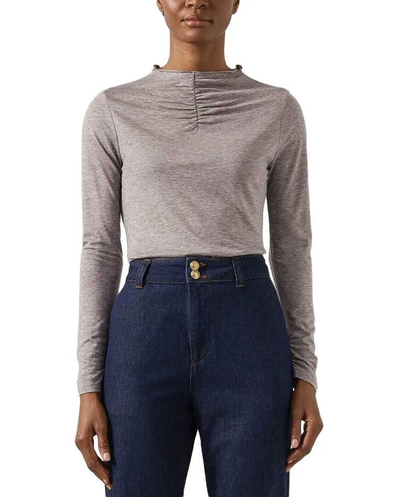 L.K.Bennett  Laurie Jersey Top Gray