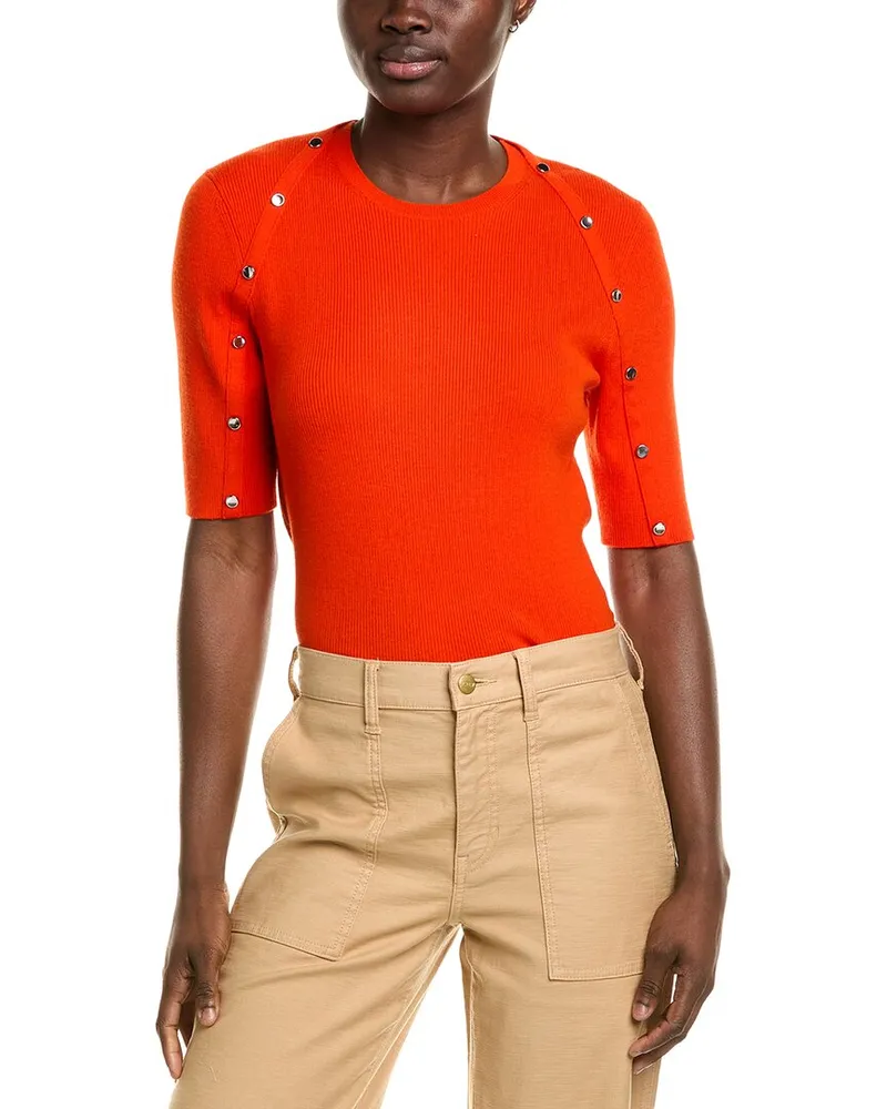 HUGO BOSS Famistosa Wool-Blend Sweater Red