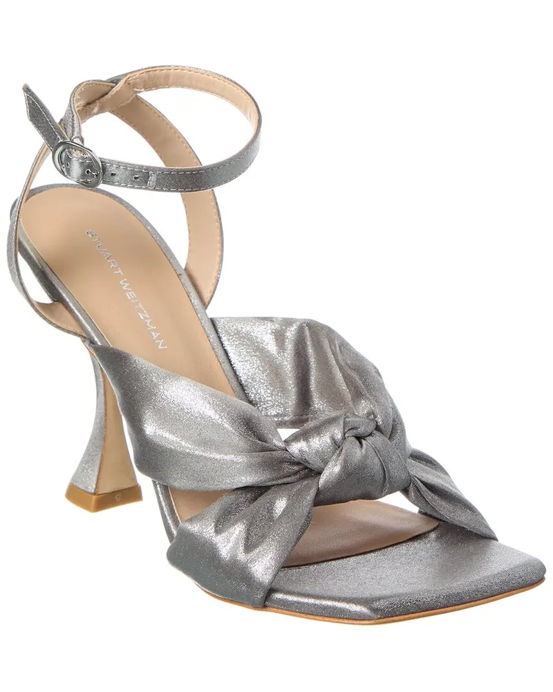 Stuart Weitzman Playa Ankle Strap Sandal Silver