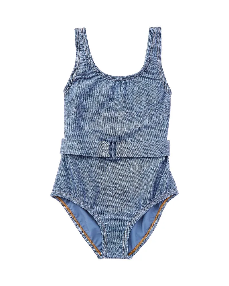 PilyQ Belted One-Piece Blue