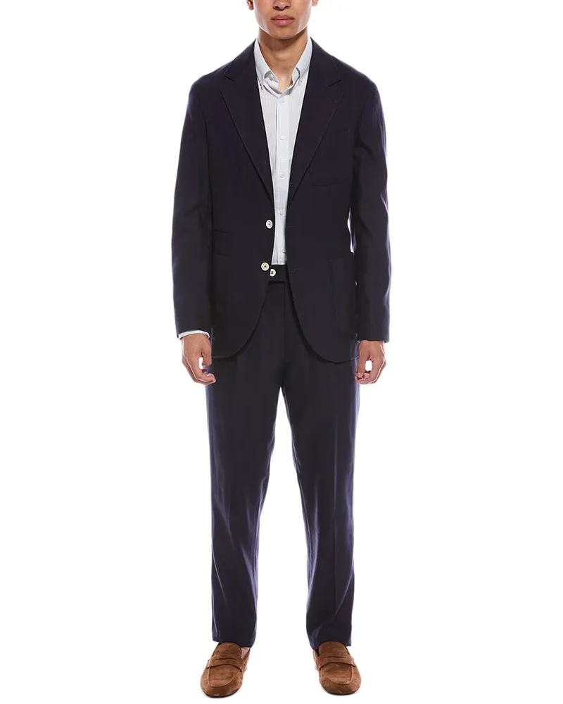 Brunello Cucinelli 2pc Linen & Wool-Blend Suit Nocolor