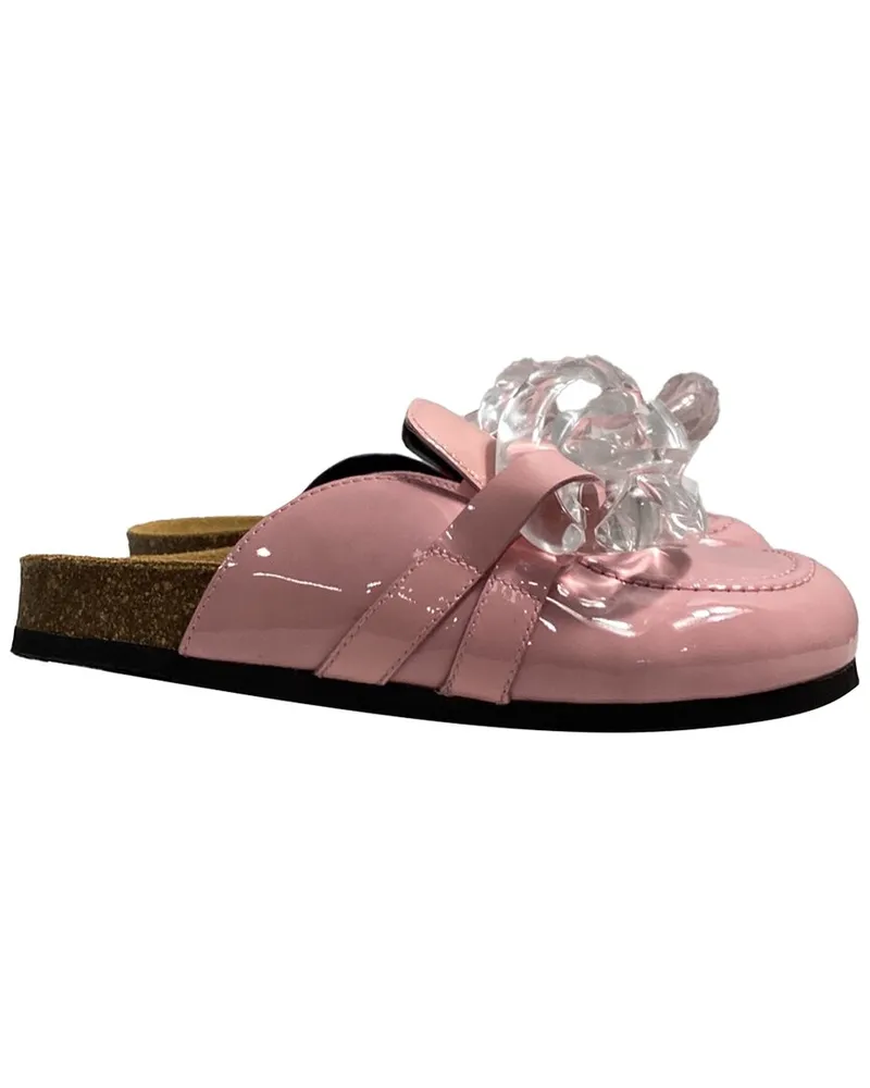 J.W.Anderson Women's Patent Leather Chain Loafer Mule (Authentic Pre-Loved Nocolor