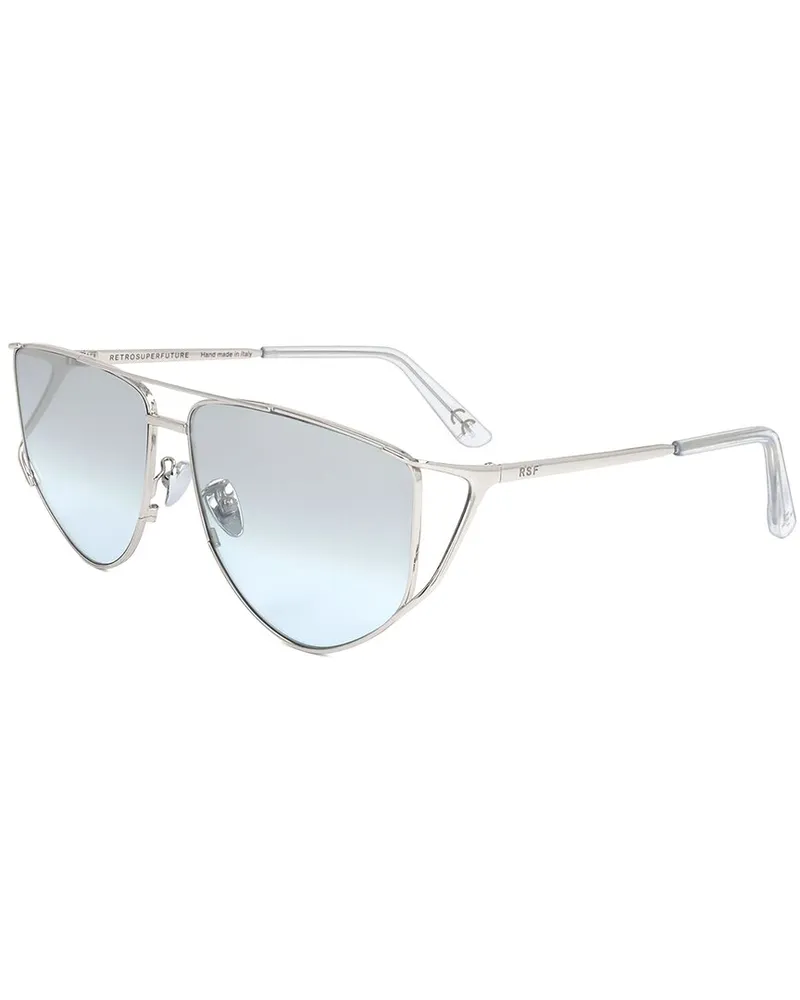 RETROSUPERFUTURE Unisex PREMIO 64mm Sunglasses Silver