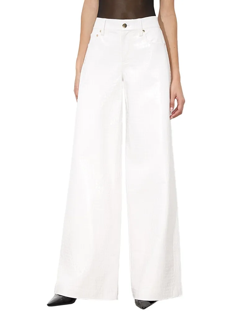 Alice + Olivia Trish Low-Rise Baggy Pant Nocolor