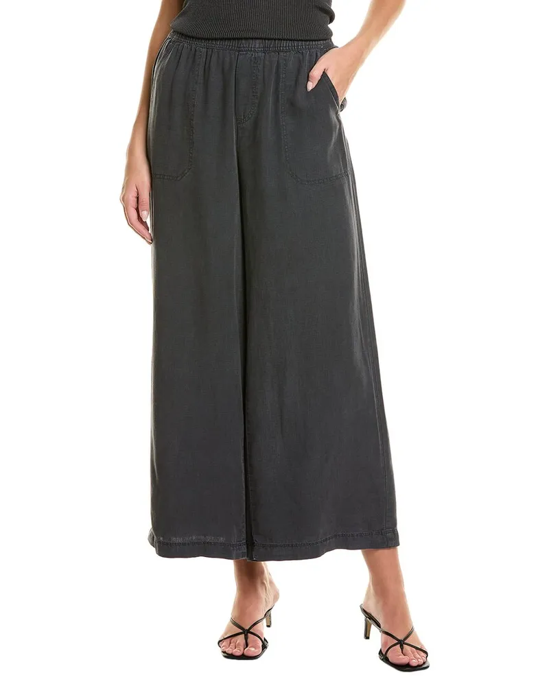 Splendid Linen-Blend Palazzo Pant Grey