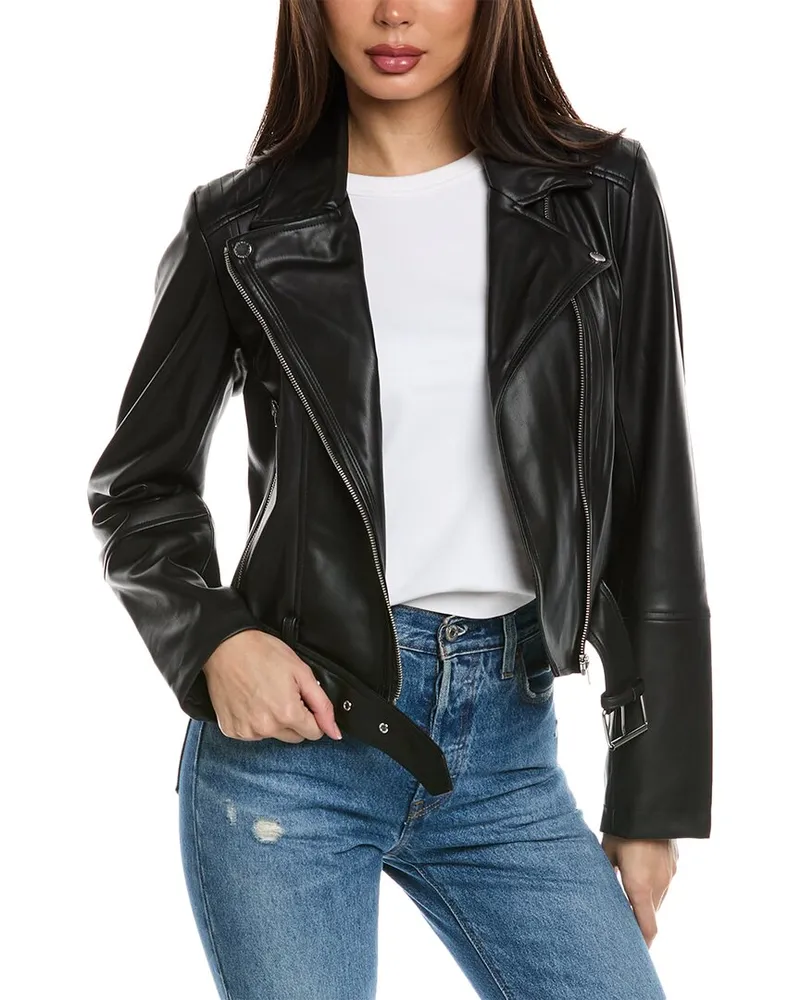 French Connection Asymmetrical Moto Jacket Nocolor