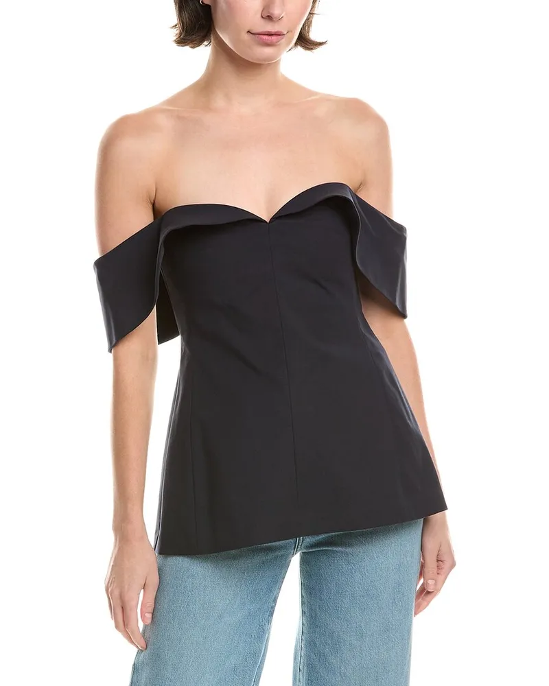 Rebecca Taylor Off-Shoulder Top Blue