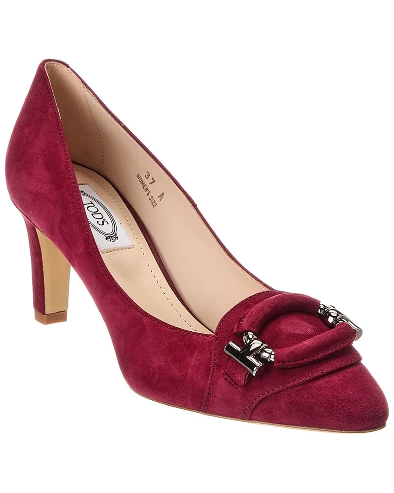 TOD'S TOD’s Suede Pump Red