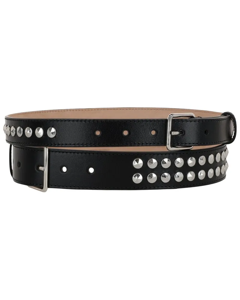 Alexander McQueen Leather Belt Black