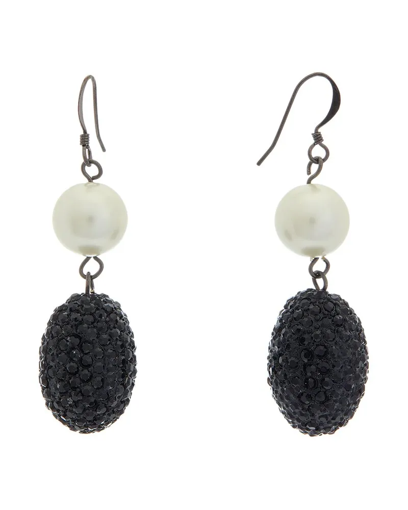 Kenneth Jay Lane 12mm Pearl Dangle Earrings Nocolor
