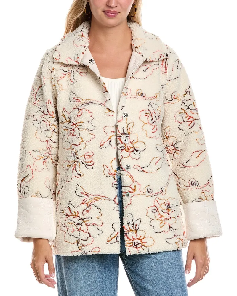 Johnny Was Arcane Reversible Coat Beige