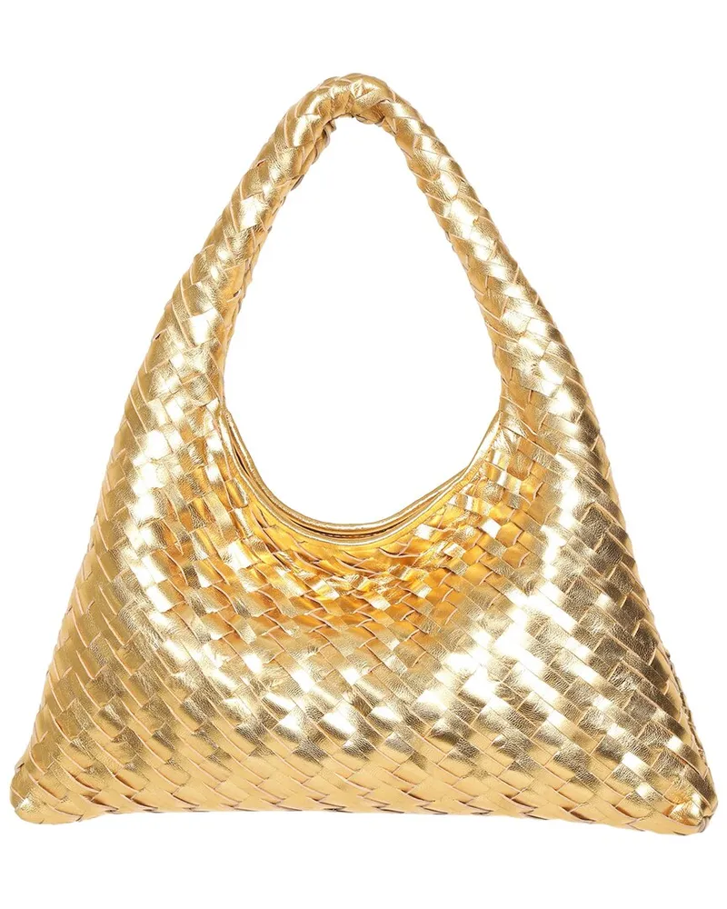 Walter Baker Haven Mini Leather Hobo Gold