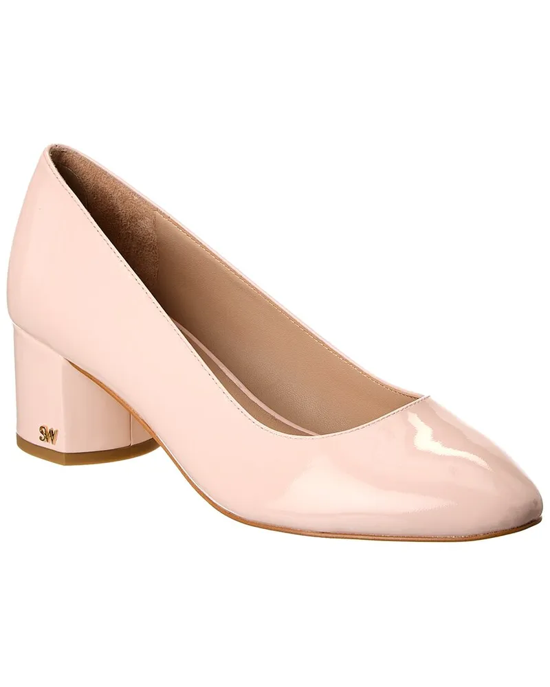 Stuart Weitzman Bridget 50 Block Patent Pump Pink