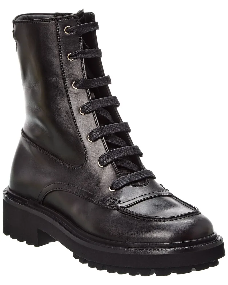 Ferragamo Orlando Leather Boot Black