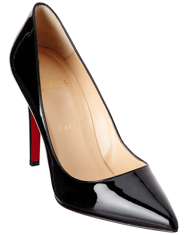 Christian Louboutin Pigalle 100 Patent Pump Black