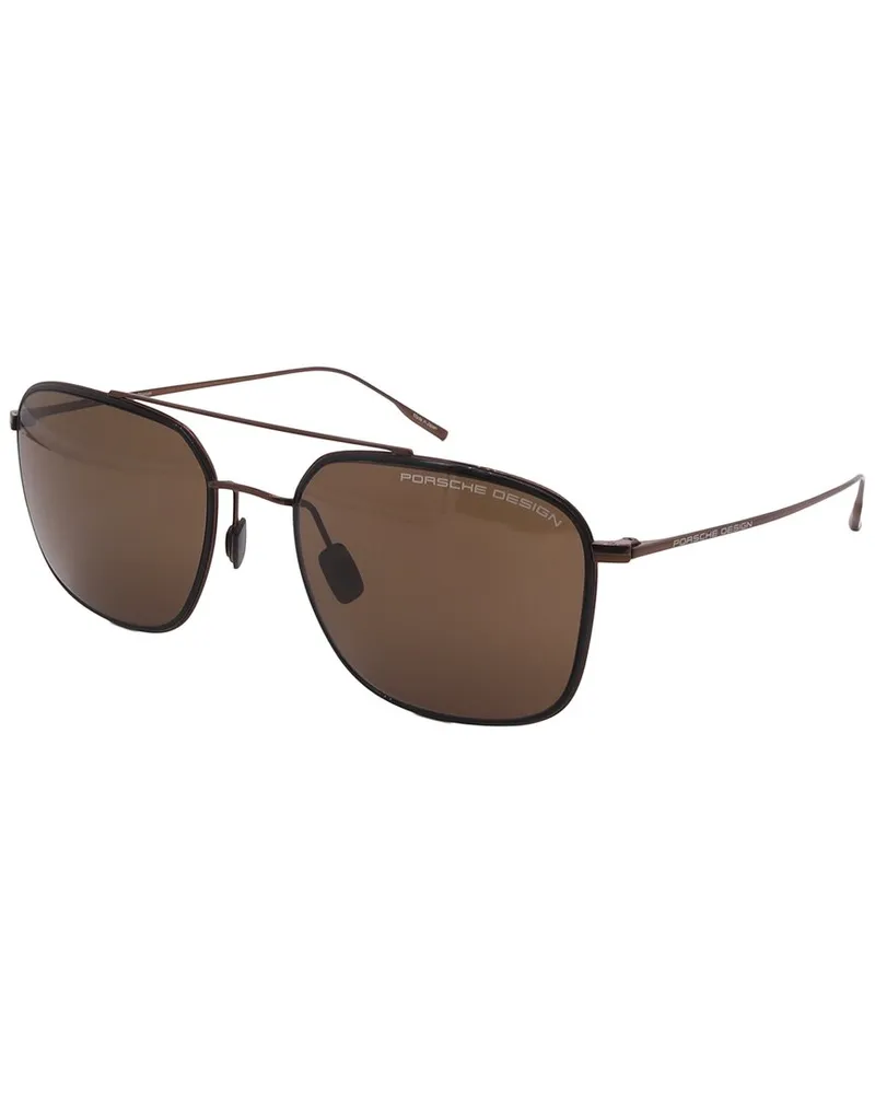 Porsche Design Men's P8940 55mm Sunglasses Metallic