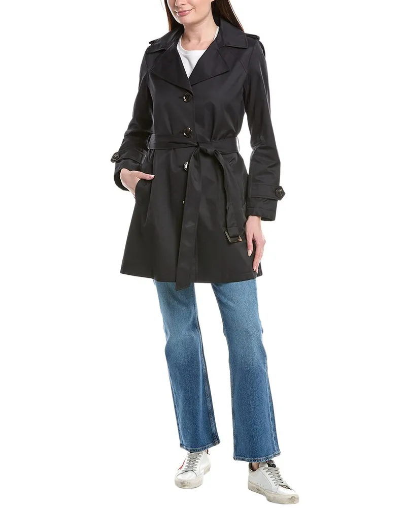 Sam Edelman Belted Trench Coat Blue