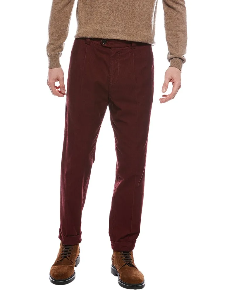 Brunello Cucinelli Leisure Fit Corduroy Pant Nocolor
