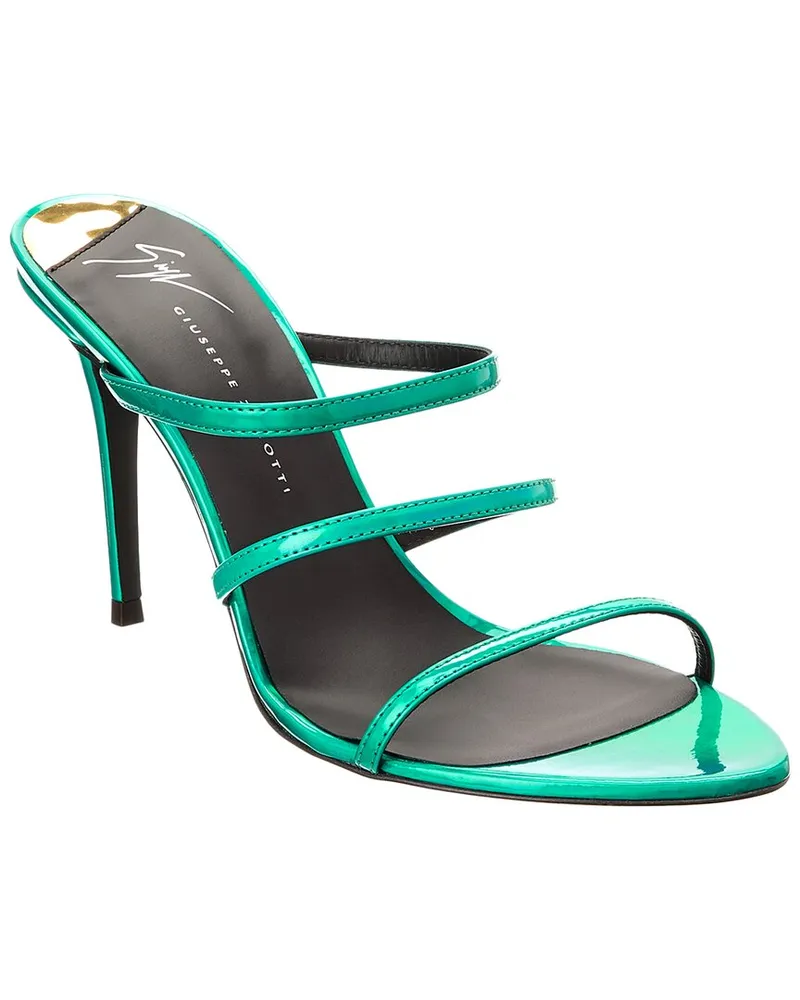 Giuseppe Zanotti Alimha 90 Vinyl Sandal Green