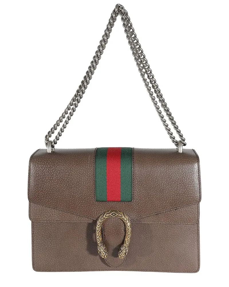 Gucci Brown Canvas Web Medium Dionysus (Authentic Pre-Loved Nocolor