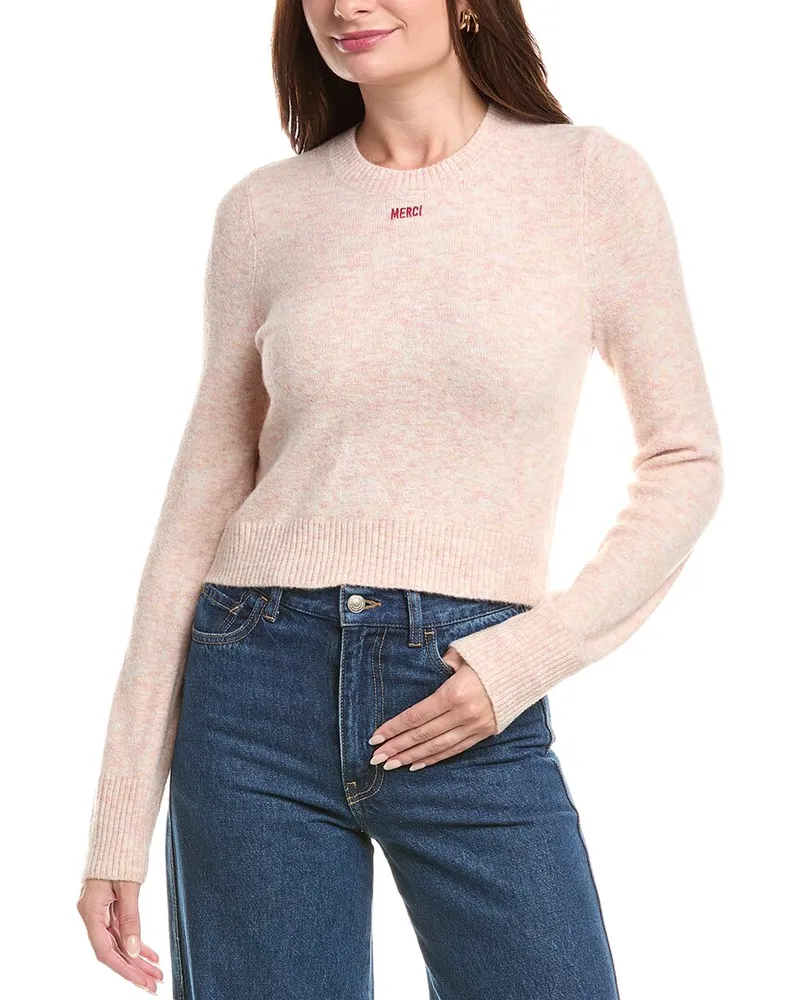 Cinq à Sept Tracie Cropped Sweater Pink