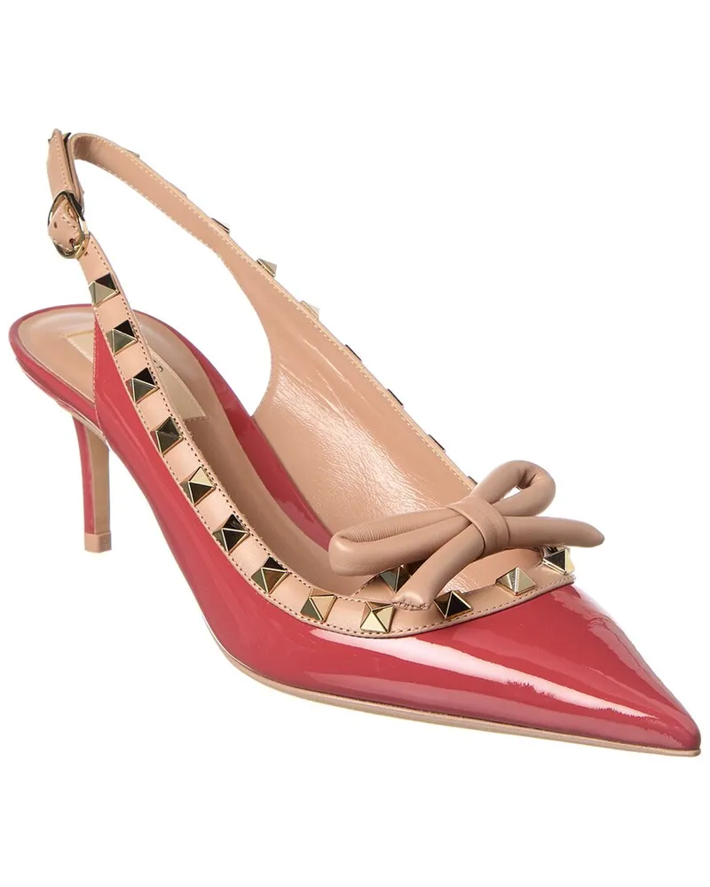 Valentino Garavani Rockstud 60 Patent Slingback Pump rockstud Pink
