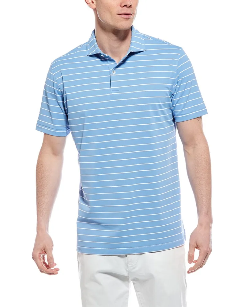 Peter Millar Coda Performance Mesh Polo Shirt Blue