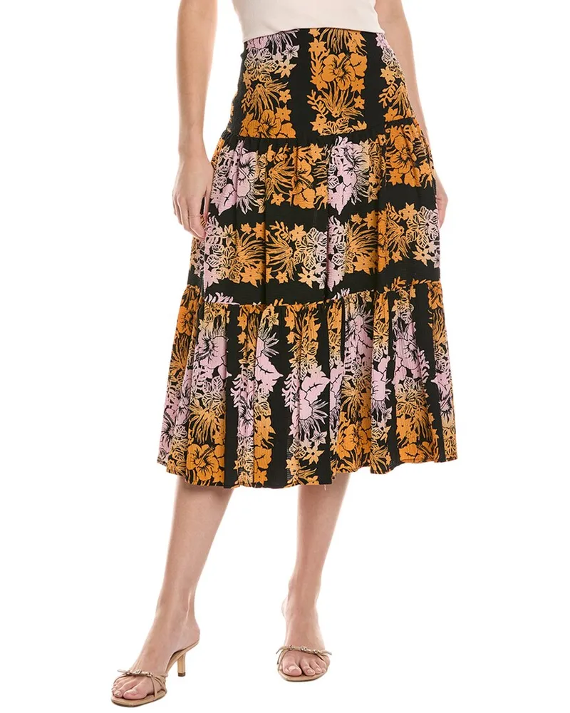 Sandro Midi Skirt Black