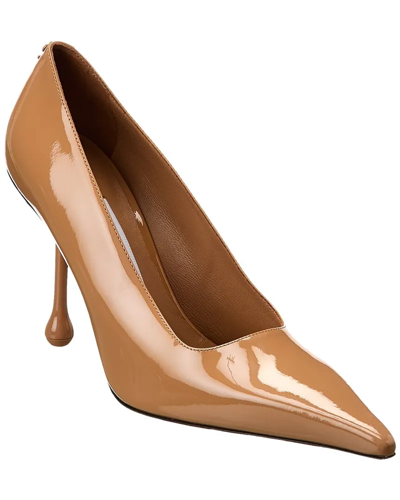 Jimmy Choo Ixia 95 Patent Pump Brown