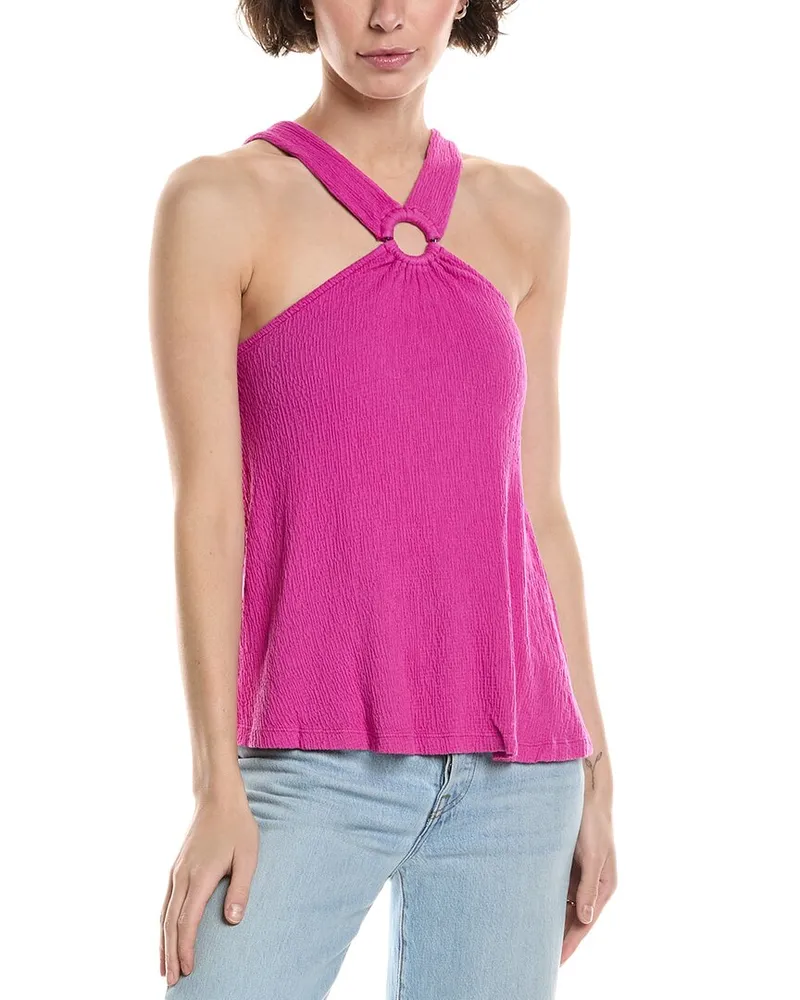 Michael Stars Imani Halter Top Purple