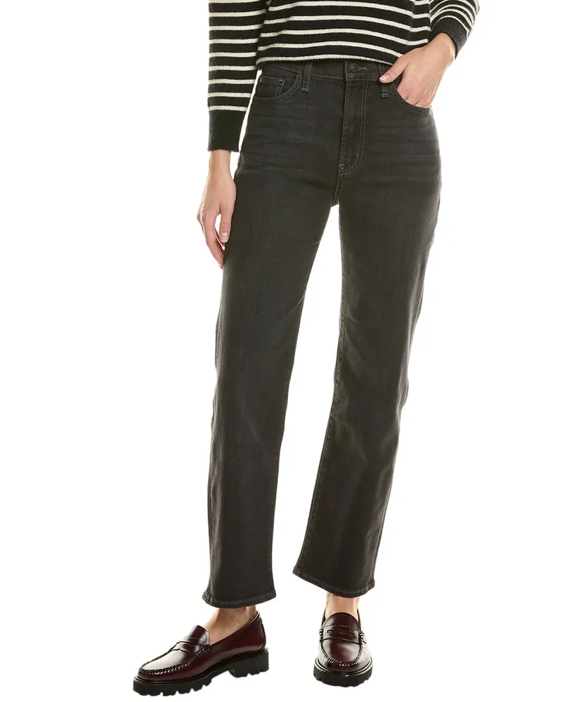 HUDSON Jeans Noa High-Rise Straight Ankle Pant Black