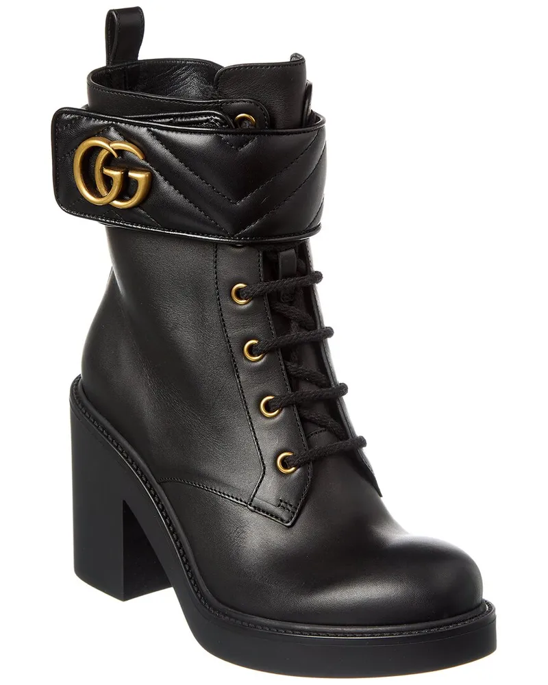 Gucci Double G Leather Boot Nocolor