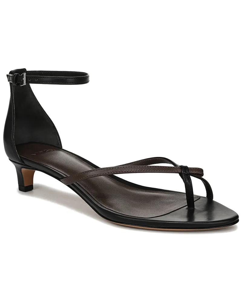 Vince Siri Leather Thong Sandal Black