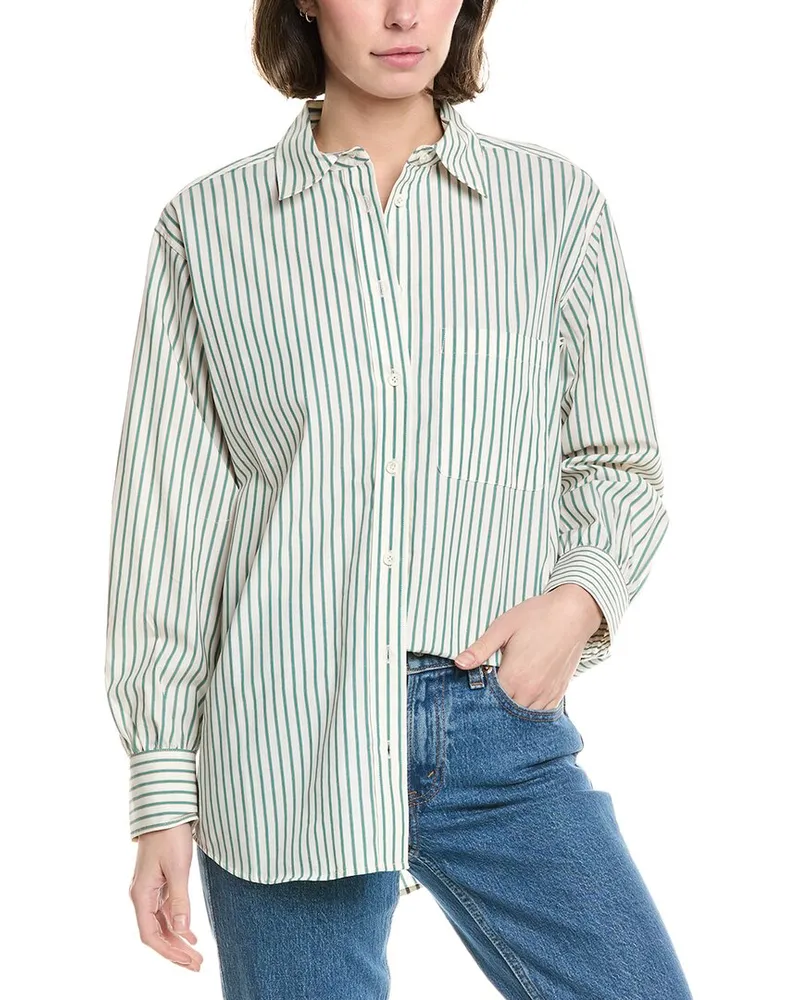 Frame Denim FRAME The Barrow Pocket Shirt Green