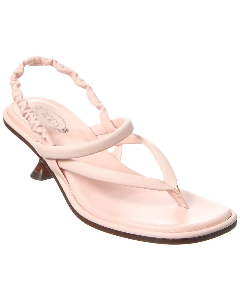 TOD'S TOD’s Leather Slingback Sandal Pink
