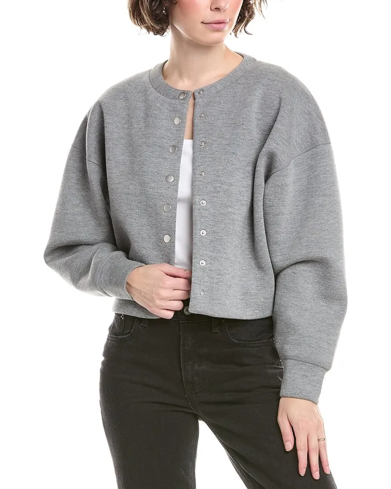 Rag & Bone Abby Scuba Cardigan Grey