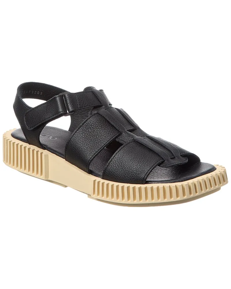 Arche Ixorry Leather Sandal Black